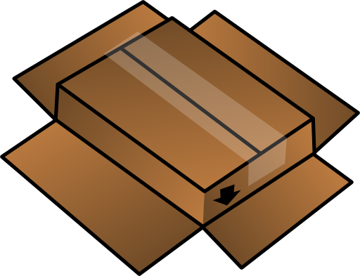 Cardboard Box Turned Around