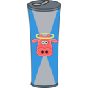 download Simple Cartoon Energy Drink Can clipart image with 0 hue color