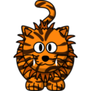 download Cartoon Liger clipart image with 0 hue color