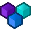 download Icon Cubes clipart image with 180 hue color