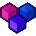 download Icon Cubes clipart image with 225 hue color