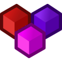 download Icon Cubes clipart image with 270 hue color