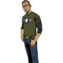 download Casual Guy clipart image with 0 hue color
