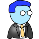download Businessman clipart image with 180 hue color