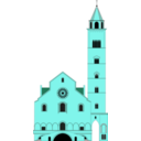 download Cattedrale Di Trani clipart image with 135 hue color