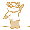 download Happypanda clipart image with 180 hue color