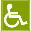 download Handicap Sign clipart image with 225 hue color