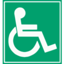 download Handicap Sign clipart image with 315 hue color