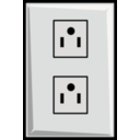 download Power Outlet Us clipart image with 180 hue color