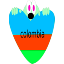 download Colombia clipart image with 135 hue color
