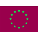 download Flag Of European Union clipart image with 90 hue color