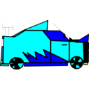 download Hand Drawing Car clipart image with 180 hue color