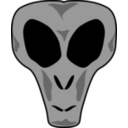 download Alienhead clipart image with 0 hue color
