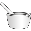 download Mortar With Pestle clipart image with 0 hue color