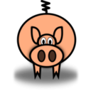 download Pig clipart image with 45 hue color