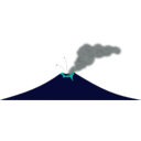 download Volcano clipart image with 135 hue color