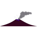 download Volcano clipart image with 225 hue color