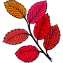 download Summer Leaves clipart image with 270 hue color