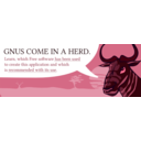 download Gnu Speaking clipart image with 315 hue color