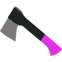 download Axe clipart image with 270 hue color