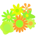 download Flower Cluster clipart image with 45 hue color