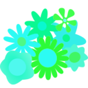 download Flower Cluster clipart image with 135 hue color