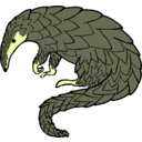 download Pangolin clipart image with 45 hue color