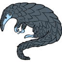 download Pangolin clipart image with 180 hue color