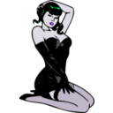 download Pin Up Blue clipart image with 270 hue color