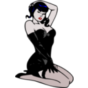 download Pin Up Blue clipart image with 0 hue color