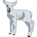 download Young Lamb clipart image with 180 hue color