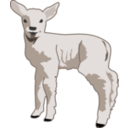 download Young Lamb clipart image with 0 hue color