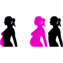 download Pregnancy Silhouet clipart image with 0 hue color
