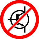 download No Transistor Sign clipart image with 0 hue color