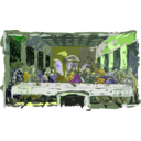 download Last Supper clipart image with 45 hue color