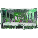 download Last Supper clipart image with 90 hue color