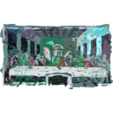 download Last Supper clipart image with 135 hue color