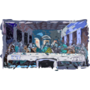 download Last Supper clipart image with 180 hue color