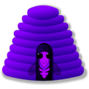 download Beehive clipart image with 225 hue color