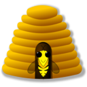 download Beehive clipart image with 0 hue color