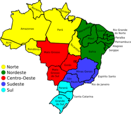 Map Of Brazil V3