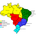 download Map Of Brazil V3 clipart image with 0 hue color