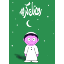 download Ramadan Kareem With Boy clipart image with 270 hue color