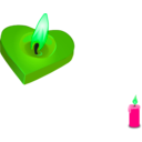 download Valentines Candle clipart image with 90 hue color