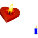 download Valentines Candle clipart image with 0 hue color
