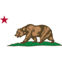 download Flag Of California Bear Plot And Star clipart image with 0 hue color
