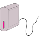 download External Hard Drive clipart image with 90 hue color