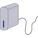download External Hard Drive clipart image with 0 hue color