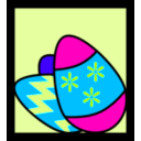 download Easter Eggs clipart image with 135 hue color