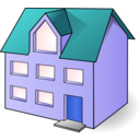 download House clipart image with 180 hue color